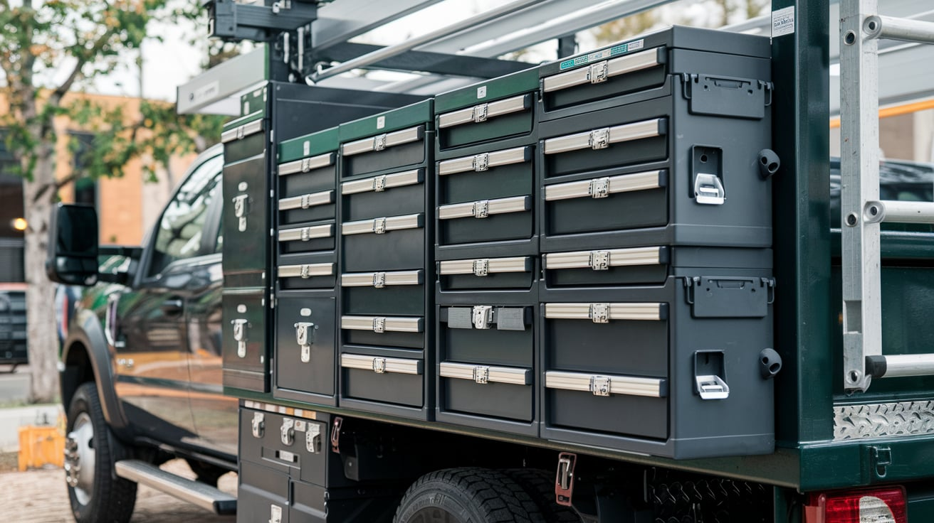 Truck side tool boxes