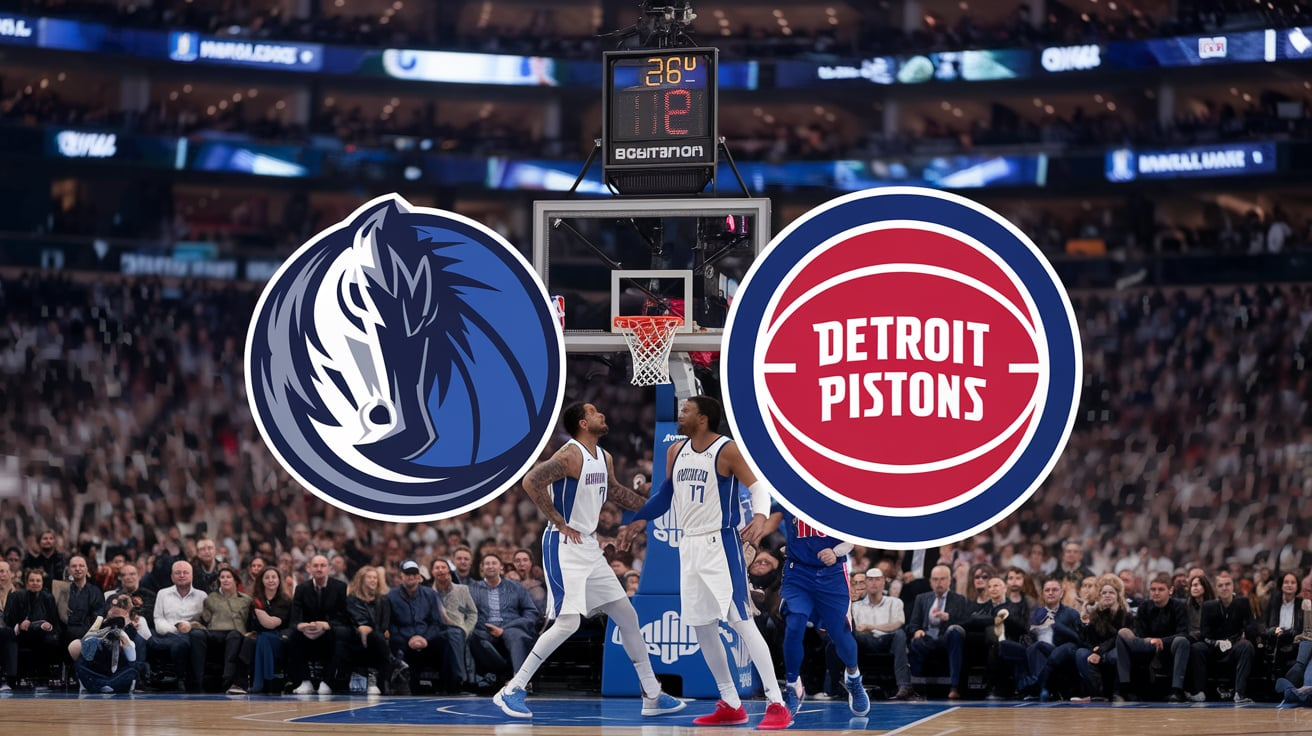 Dallas Mavericks vs Detroit Pistons Timeline