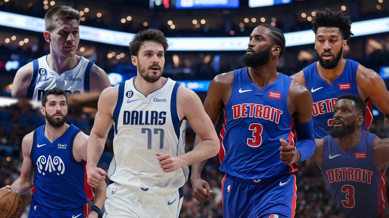 Dallas Mavericks vs Detroit Pistons Timeline