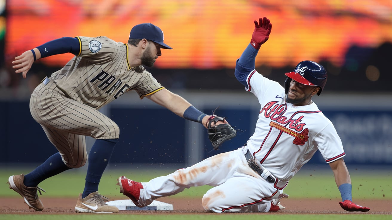 Atlanta Braves vs Padres Timeline
