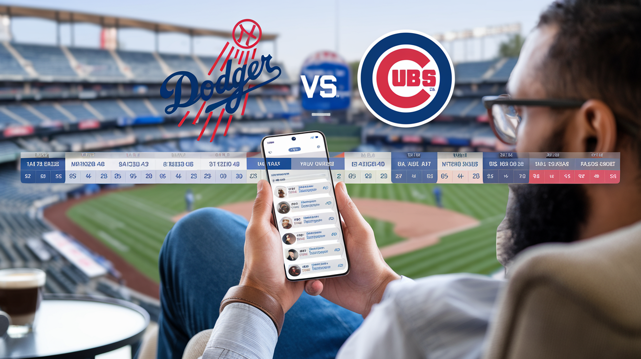 Dodgers vs Chicago Cubs Timeline