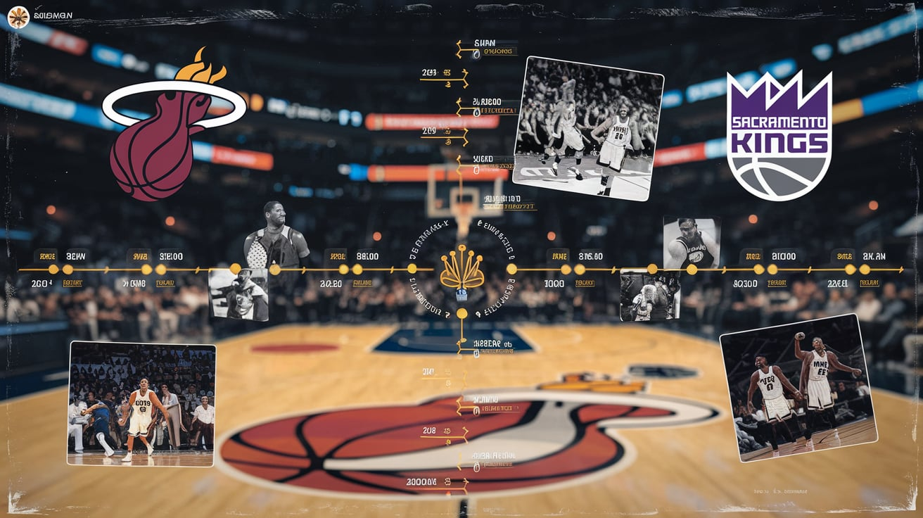 Miami Heat vs Sacramento Kings Timeline