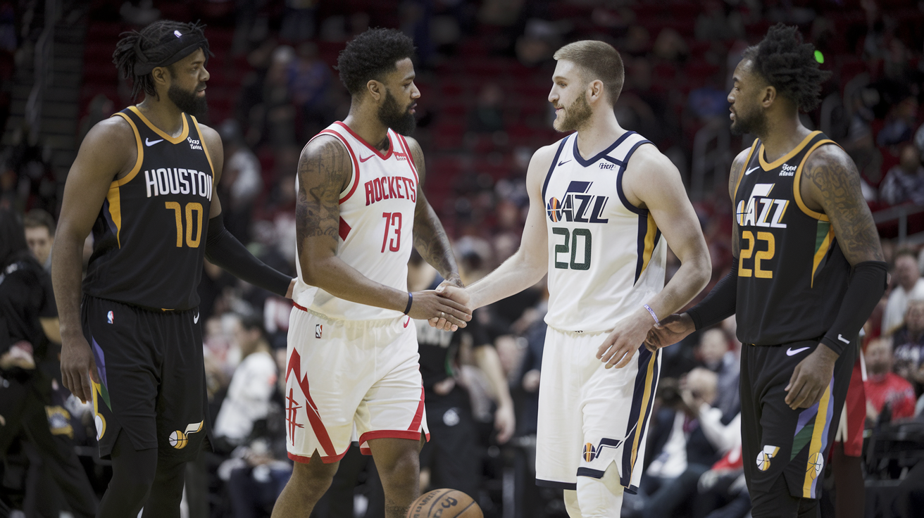 Houston Rockets vs Utah Jazz Timeline