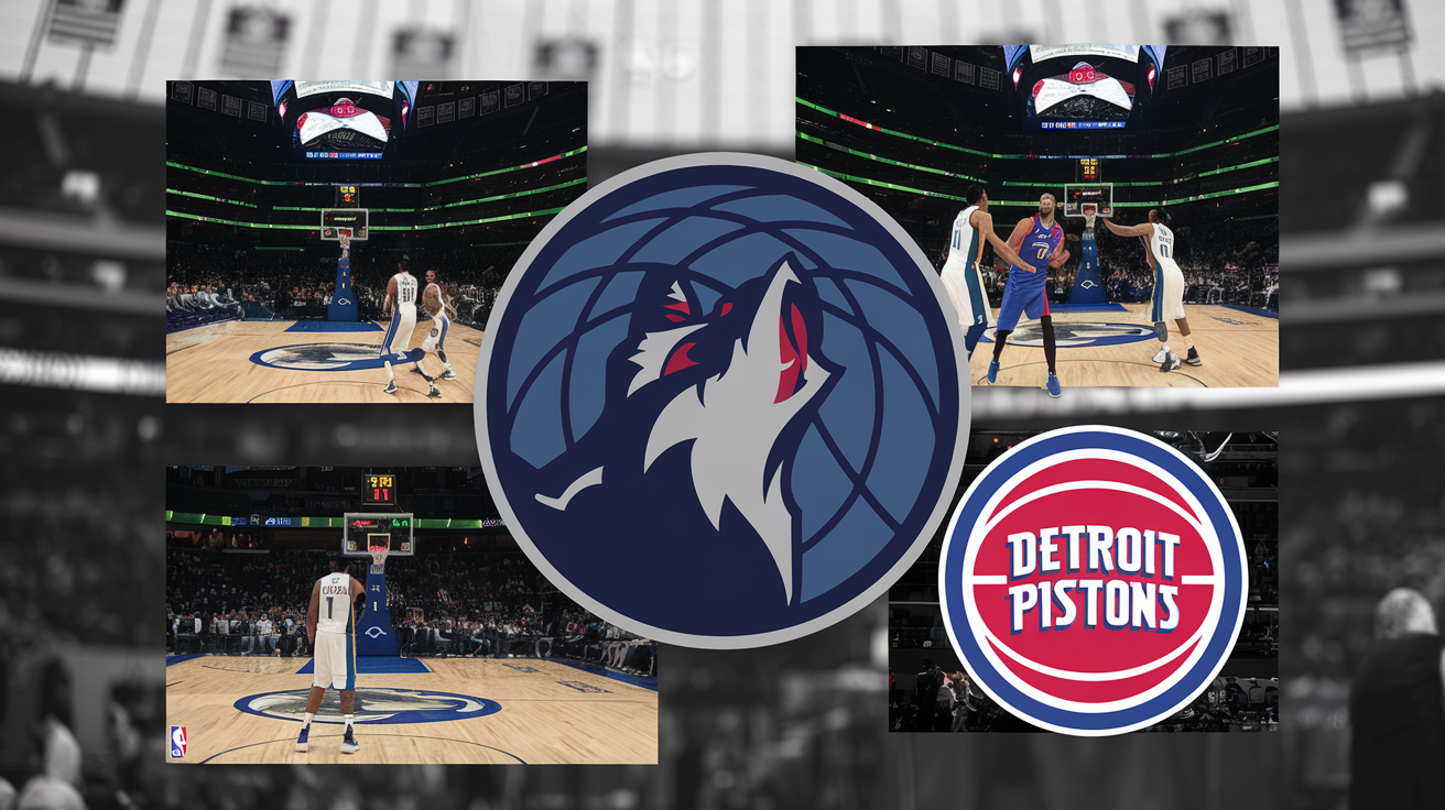 Timberwolves vs Detroit Pistons Timeline